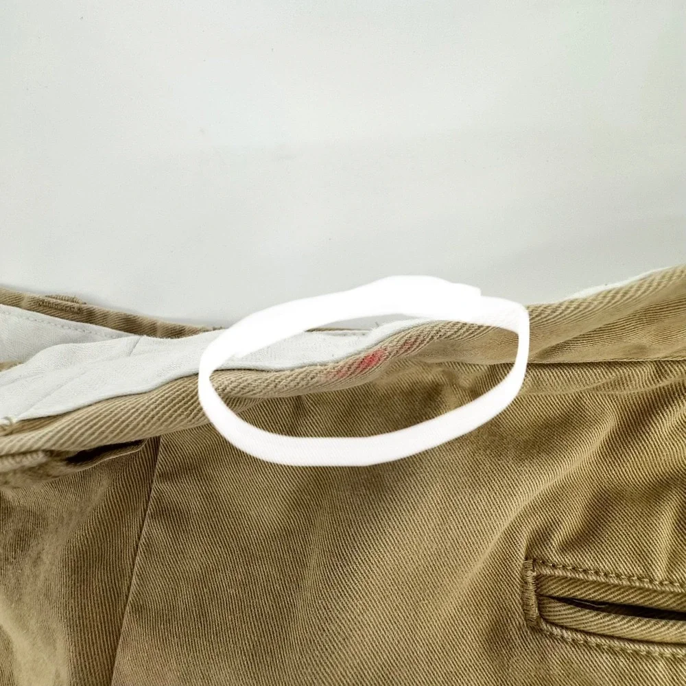 Polo‎ Ralph Lauren Mens 42T Khaki Chino Shorts Tan Cotton Tall Long 42L Solid